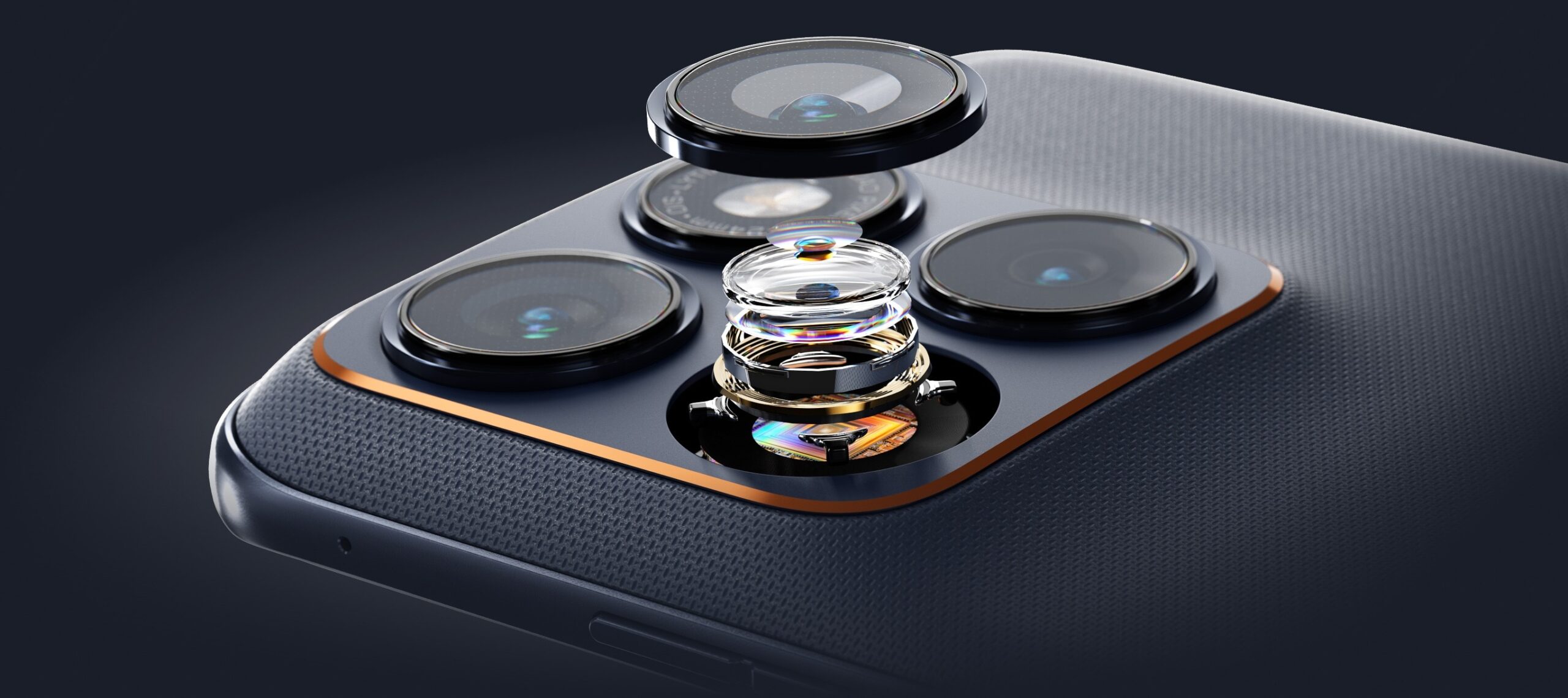 motorola edge 70 fusion 背面カメラのレンズ部分
