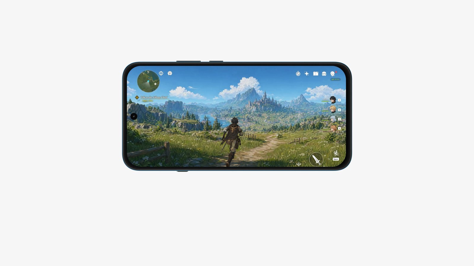 Nothing Phone (4b)でゲームを表示した画面