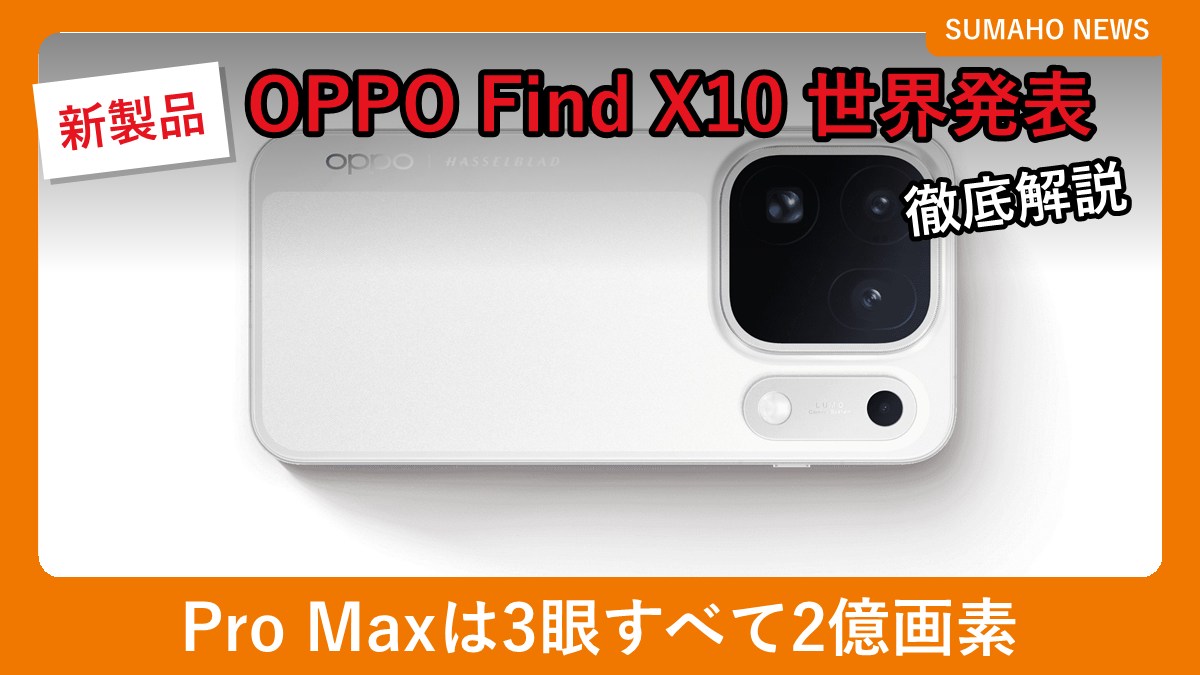 OPPO Find X10 Pro Max(Luna White)の背面とカメラ