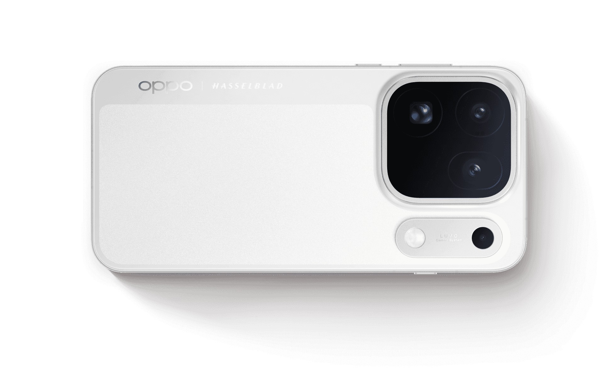 OPPO Find X10 Pro Max(Luna White)の背面と3眼カメラ